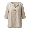 Button-Front Blouse | Lightweight Woven | Relaxed Silhouette