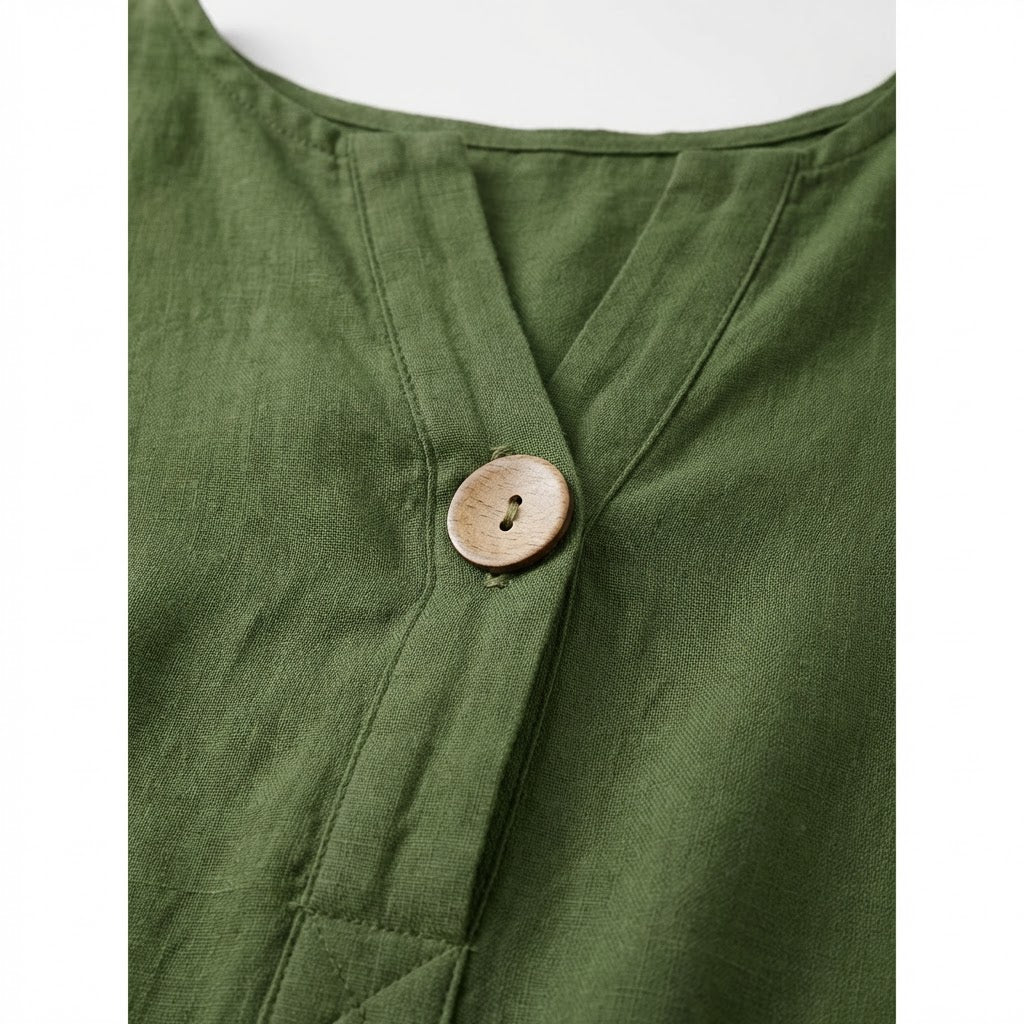 Button-Front Blouse | Lightweight Woven | Relaxed Silhouette