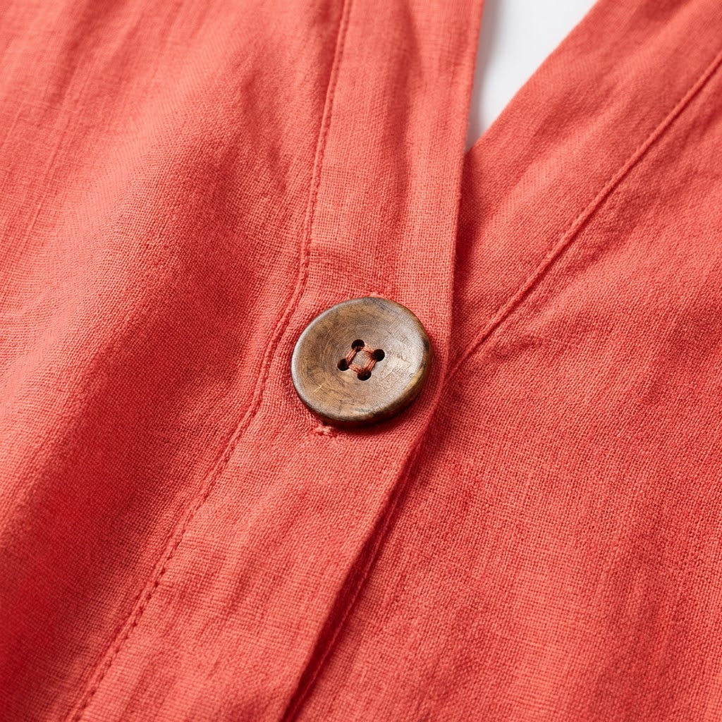 Button-Front Blouse | Lightweight Woven | Relaxed Silhouette